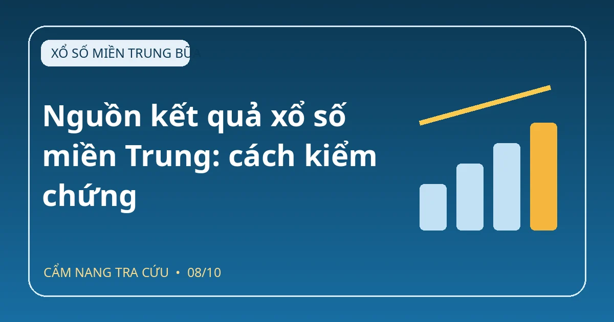 Minh họa nguồn kết quả xổ số miền Trung với lịch quay và dữ liệu xổ số